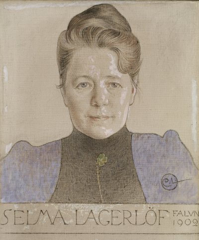 Selma Lagerlof, 1902 door Carl Larsson
