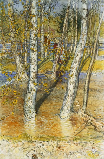 Lentevloed, 1902 door Carl Larsson