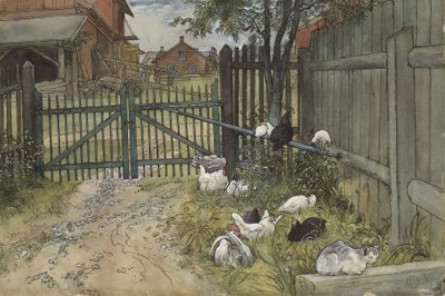 De Poort, uit de serie Een Huis, c.1895 door Carl Larsson