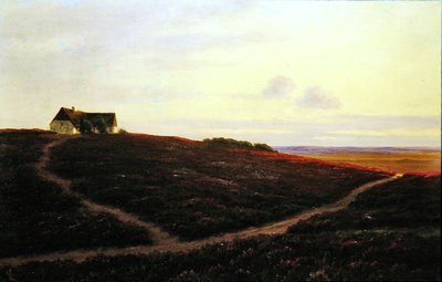 Een Cottage in Jutland door Carl Locher