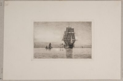 Deens: Stille avond in de Noordzee door Carl Locher