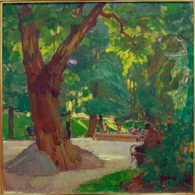 Heiligenstädter Park (Beethoven Park) door Carl Moll