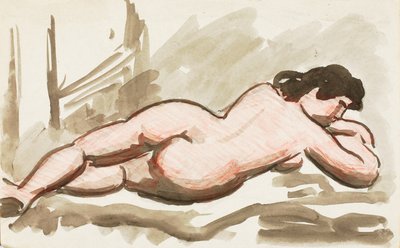 Liggend vrouwelijk naakt door Carl Newman
