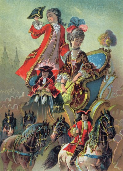 In de wagen, illustratie uit 