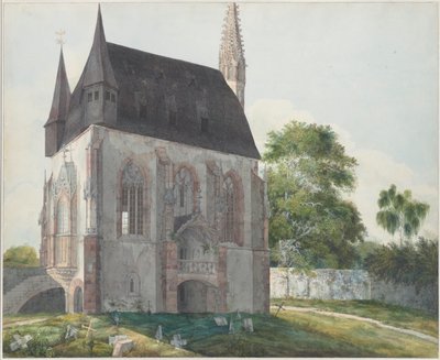 De Totenkapelle in Kiedrich, ca. 1814 door Carl Philipp Fohr