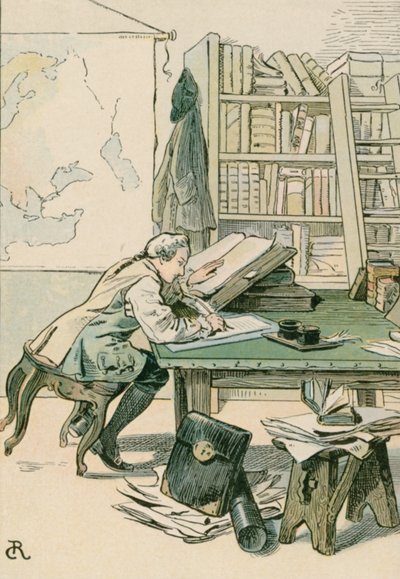 Frederik de Grote (1712-1786) als kroonprins in Kustrin door Carl Rohling