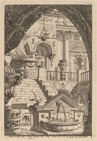 Fantasie van een Antieke Tempel door Carl Schütz
