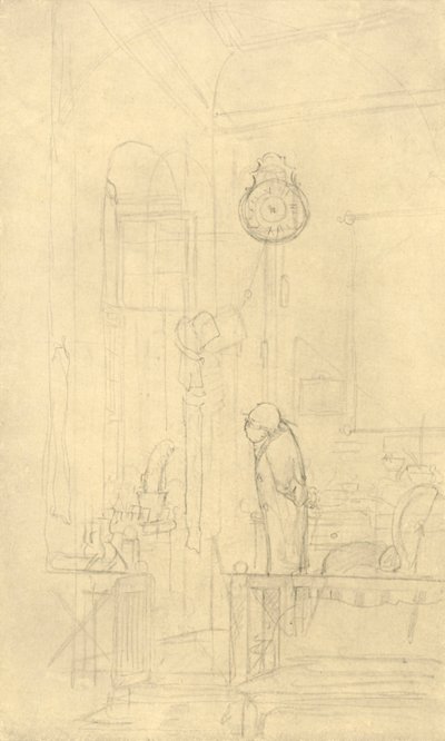Der Kaktusfreund, midden-late 19e eeuw, ca. 1924 door Carl Spitzweg