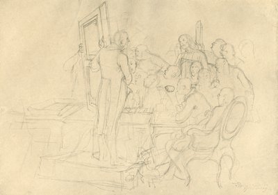 De Kunstveiling door Carl Spitzweg