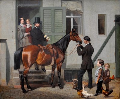 Rit van de kunstenaar door Carl Steffeck
