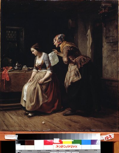 De brief door Carl Wilhelm Hübner