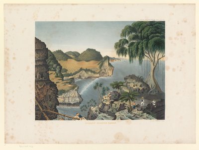 Gezicht de zuidkust van Java door Carl Wilhelm Mieling (possibly)