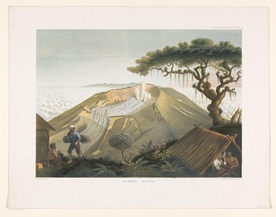 Vulkaan Gede te West-Java door Carl Wilhelm Mieling (possibly)