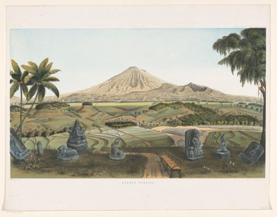 Vulkaan Sumbing te Java door Carl Wilhelm Mieling (possibly)
