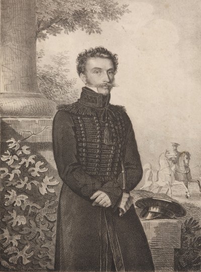 Portret van Graaf Paul Khristoforovich Grabbe 1789-1875, 1820s door Carl von Hampeln