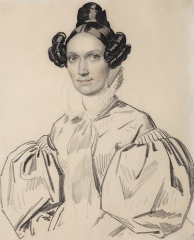 Portret van Olga Nikolaevna Talyzina, geboren Zubova 1803-1882, vroege jaren 1830 door Carl von Hampeln