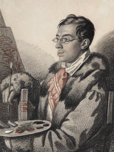 Zelfportret, 1820-1823 door Carl von Hampeln