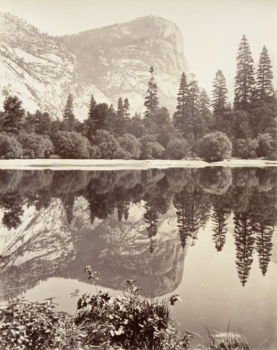 Mirror Lake, Yosemite, ca. 1872, gedrukt ca. 1876 door Carleton E. Watkins.
