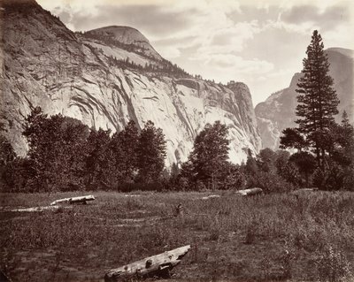 North Dome, 3.725 voet, Yosemite, ca. 1872, gedrukt ca. 1876 door Carleton E. Watkins.