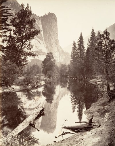 Washington Toren, Yosemite, ca. 1872, gedrukt ca. 1876 door Carleton E. Watkins.