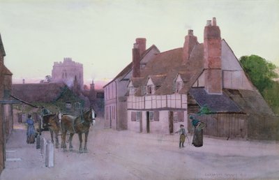 Schemering, Cookham, 1892 door Carleton Grant