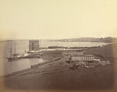 [De stad Vallejo gezien vanuit Zuid-Vallejo] door Carleton Watkins