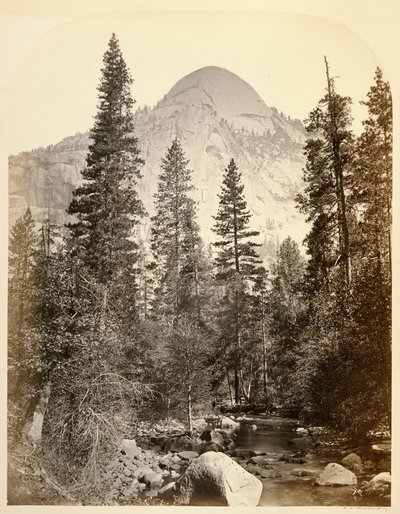 Tacoye [sic] - Noordelijke koepel, 3729 ft. Yo Semiet door Carleton Watkins