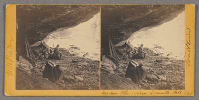 Onder de Upper Yosemite Fall door Carleton Watkins
