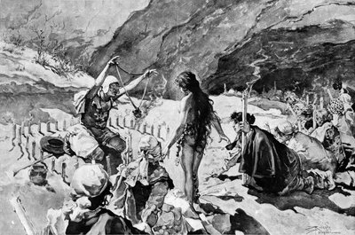 Exorcisme van een heks in de Valle de la Rosee. door Carlo Pellegrini