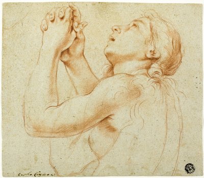 Biddende Magdalena door Carlo Cignani