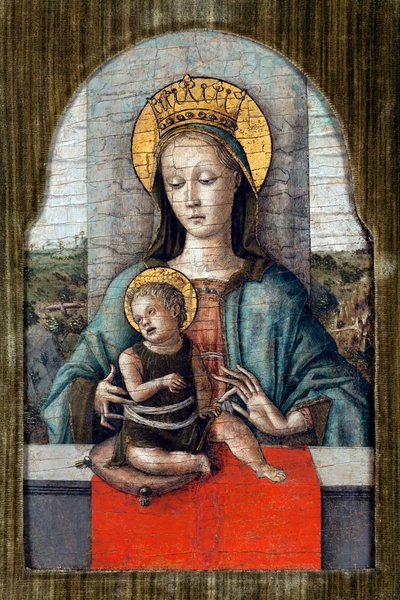 De Maagd en het Kind door Carlo Crivelli