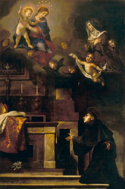 St. Louis van Toulouse en de Maagd door Carlo Dolci