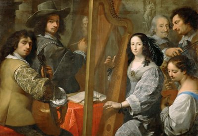Zelfportret met Familie, ca. 1650 door Carlo Francesco Nuvolone