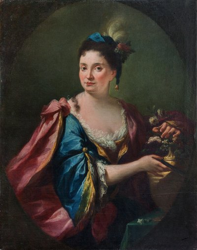 Portret van Caterina Corbelini (?) door Carlo Innocenzo Carloni
