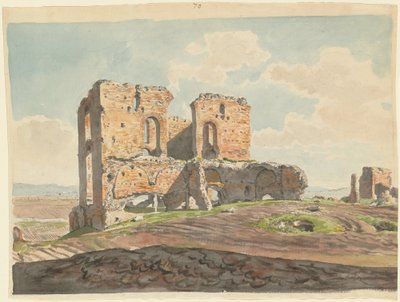 De Grote Villa van de Quintilii aan de Via Appia door Carlo Labruzzi