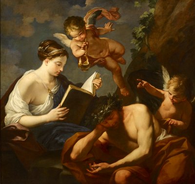 Waakzaamheid en de vergetelheid van de liefde door Carlo Maratta