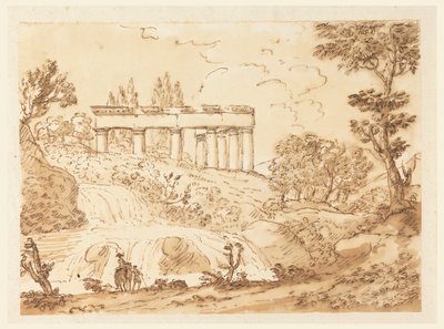 Landschap met Tempelruïnes door Carlo Marchionni