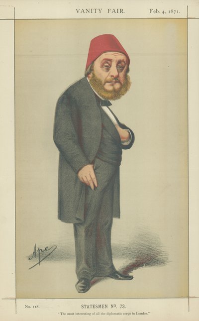 Zijne Excellentie Musurus Bey door Carlo Pellegrini
