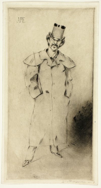 Portret van Whistler door Carlo Pellegrini