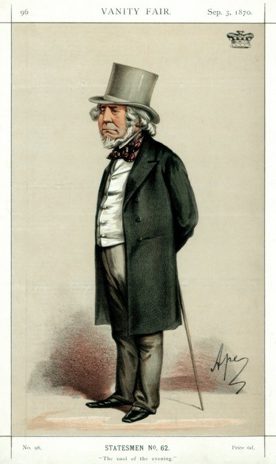 De koelte van de avond, Lord Houghton, Engelse dichter en politicus, 1870 door Carlo Pellegrini