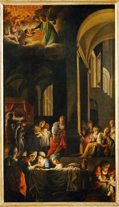 La naissance de la Vierge - Geboorte van de Maagd Maria ... door Carlo Saraceni