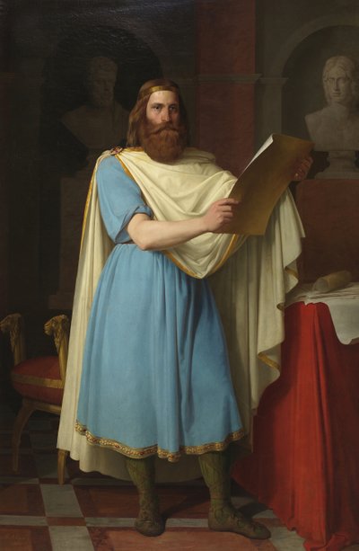 Alarik II, Visigotische koning, 1856 door Carlos María Esquivel y Rivas