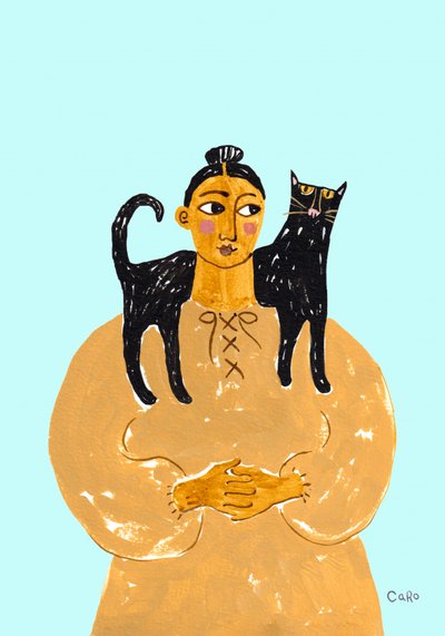 Volkskunst: de kat als metgezel door Caroline Roberts