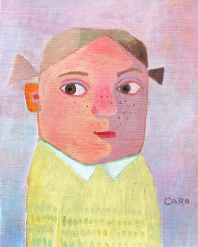 Eigenzinnig kind met een gespleten gezicht door Caroline Roberts