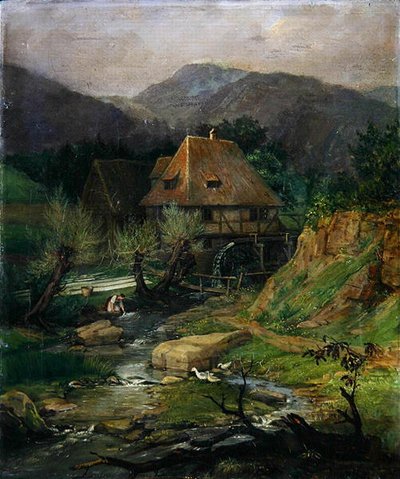 Molen bij Doernberg door Caroline von der Embde