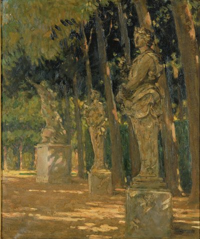 Carrefour aan het einde van het Tapis Vert, Versailles door Carroll Beckwith