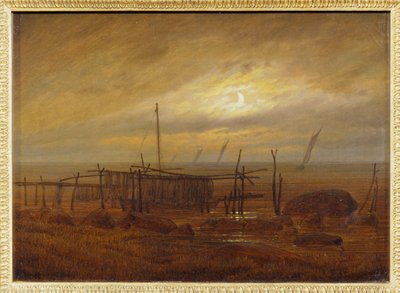 Am Meeresstrand - Au bord de la mer ... door Caspar David Friedrich