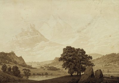 Herfst - Avond - Volwassenheid uit de seizoenen, tijden van de dag, en leeftijden van de mens cyclus, 1803 door Caspar David Friedrich