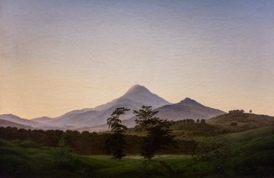 Boheems landschap, ca. 1808 (Olieverf op doek) door Caspar David Friedrich