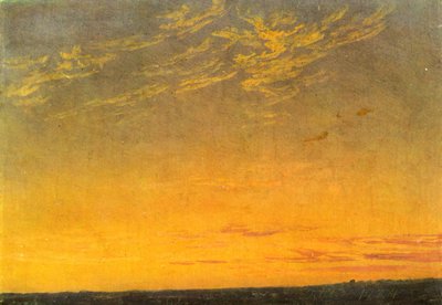 Avond door Caspar David Friedrich
